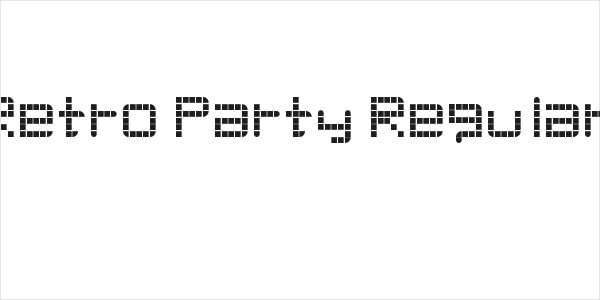 Retro Party Regular Logo