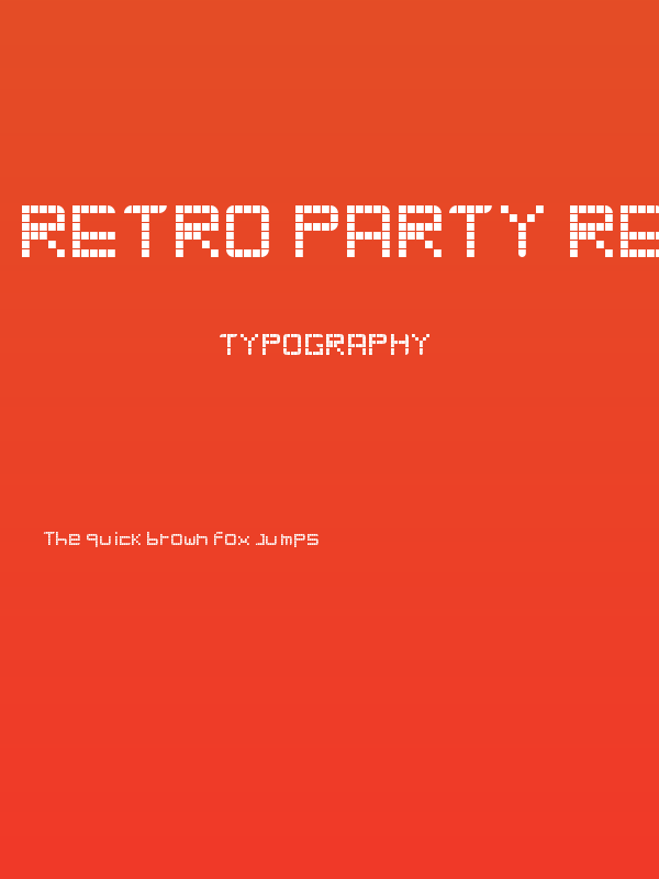 Retro Party Regular Poster