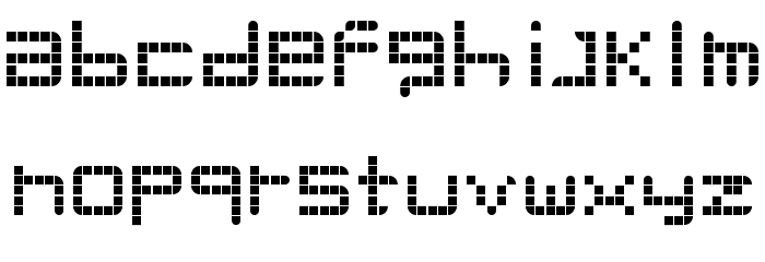 Retro Party Regular Font LOWERCASE