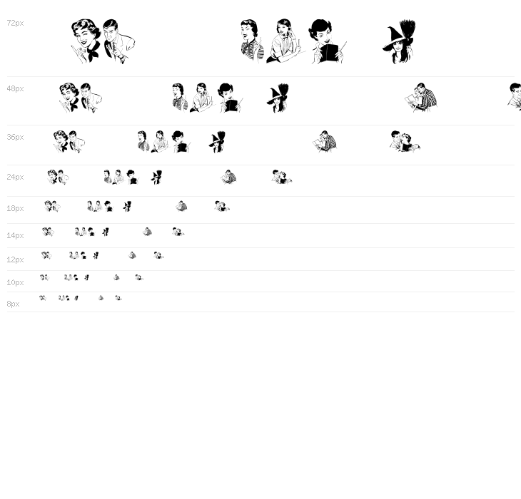 Retro People Regular Waterfall