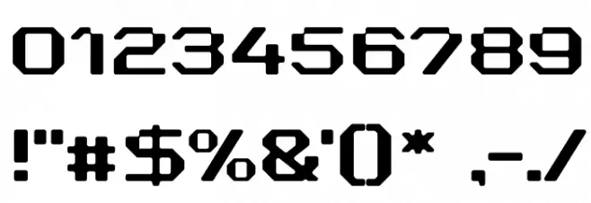 Retro Pixel Font OTHER CHARS