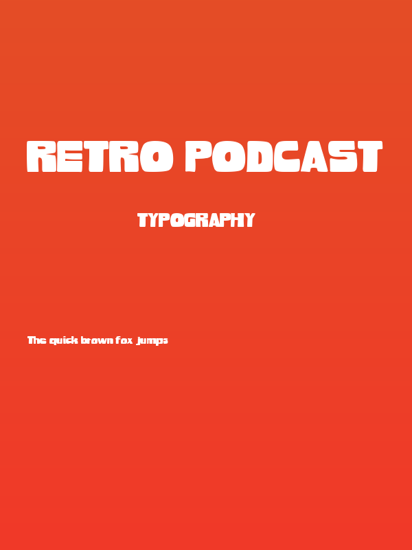 Retro Podcast Poster