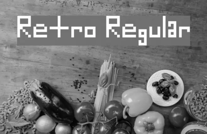 Retro Regular Font examples