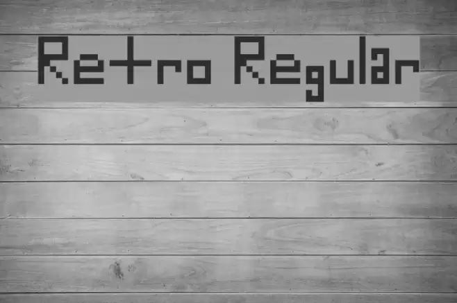 Retro Regular Font examples