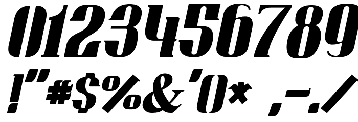 Retro Remembers Italic Font OTHER CHARS