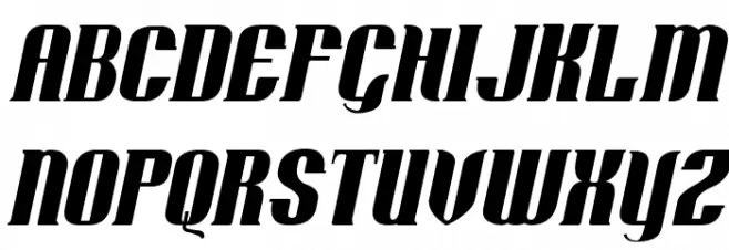 Retro Remembers Italic Polices MAJUSCULES