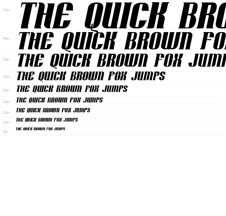 Retro Remembers Italic Waterfall