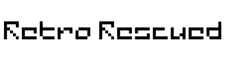 Retro Rescued  フリーフォントのダウンロード
