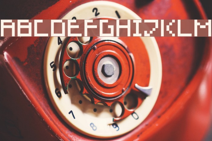 Retro Rescued Font examples