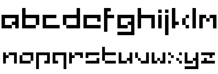 Retro Rescued Font LOWERCASE