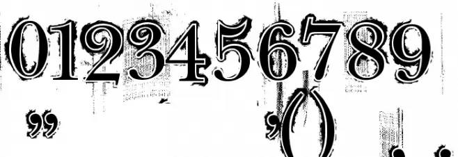 Retro Rock Poster Schriftart Anderer Schreiben