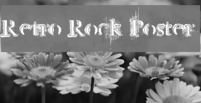 Retro Rock Poster Schriftart examples