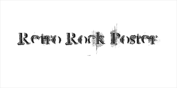 Retro Rock Poster Logo