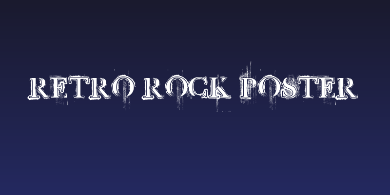 Retro Rock Poster Social Header