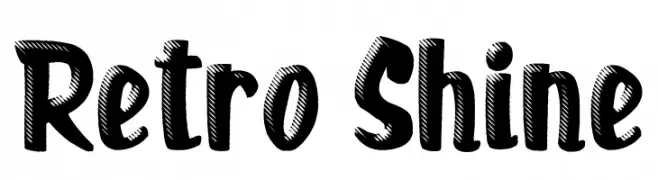 Retro Shine  Frei Schriftart Herunterladen
