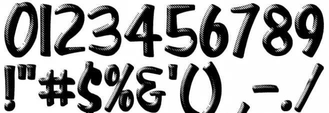 Retro Shine Font OTHER CHARS