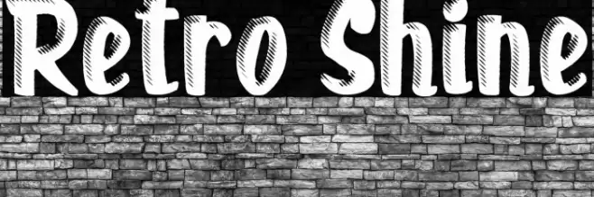 Retro Shine Font examples