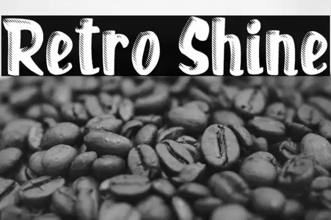 Retro Shine Font examples