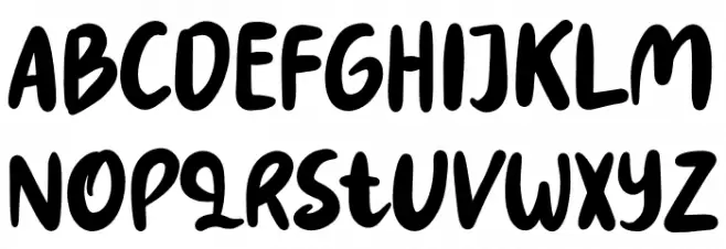Retro Shuffle Font Litere mari