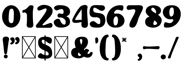 Retro Side フォント その他の文字