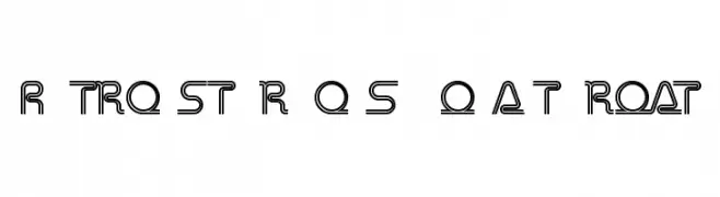 Retro Stereo Thin Alternate  font caratteri gratis