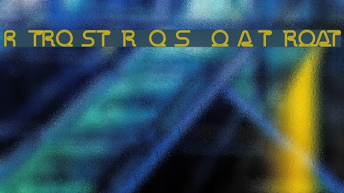 Retro Stereo Thin Alternate フォント examples
