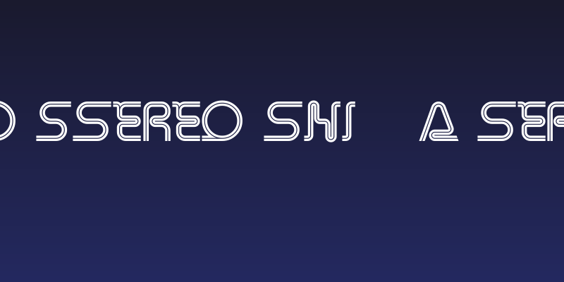 Retro Stereo Thin Alternate Social Header