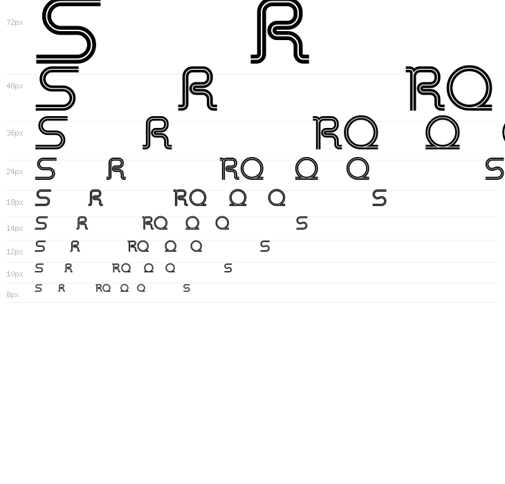 Retro Stereo Thin Alternate Waterfall