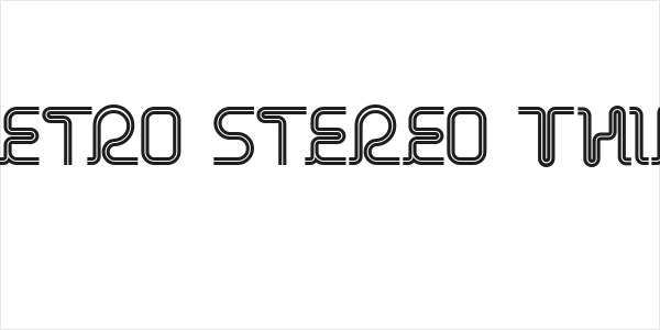 Retro Stereo Thin Logo