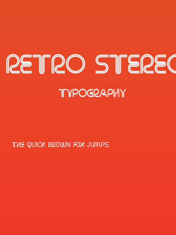 Retro Stereo Thin Poster