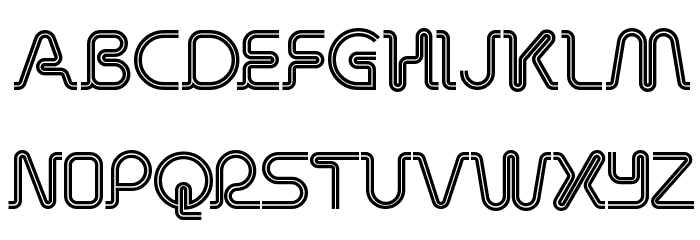 Retro Stereo Thin Font LOWERCASE