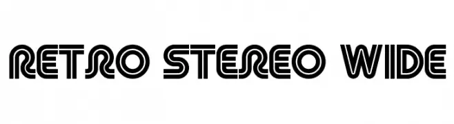 Retro Stereo Wide  font caratteri gratis