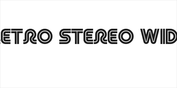 Retro Stereo Wide Logo