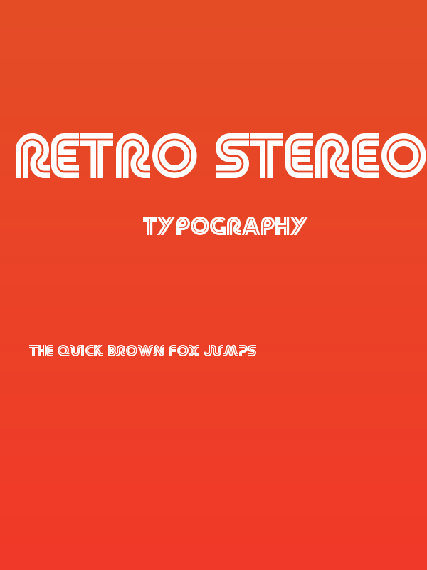 Retro Stereo Wide Poster