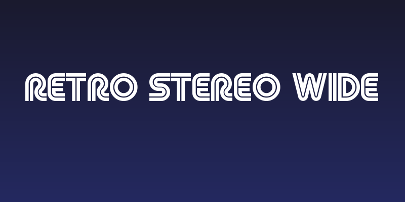 Retro Stereo Wide Social Header