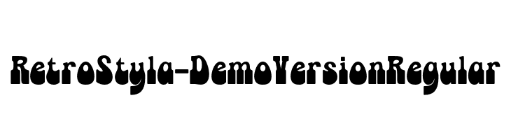 Retro Styla - Demo Version Regular  Descarca Fonturi Gratis