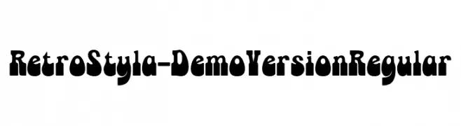 Retro Styla - Demo Version Regular  Free Fonts Download