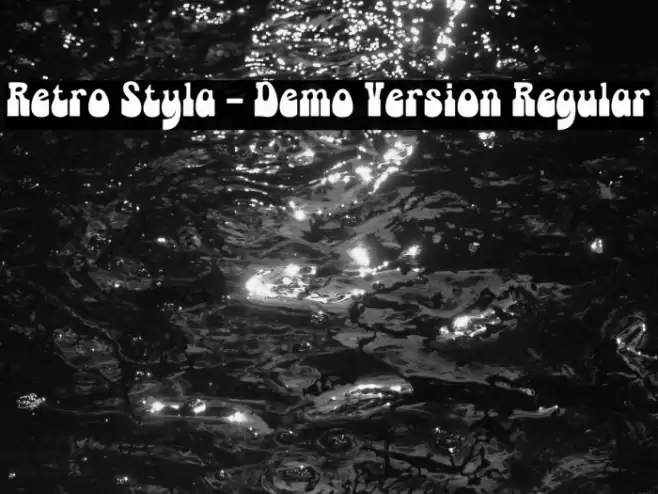 Retro Styla - Demo Version Regular Font examples