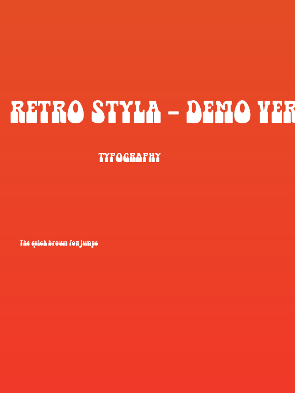 Retro Styla - Demo Version Regular Poster