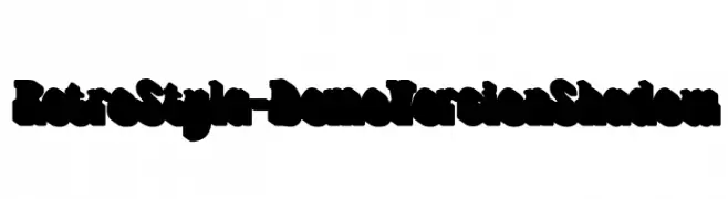 Retro Styla - Demo Version Shadow  Frei Schriftart Herunterladen