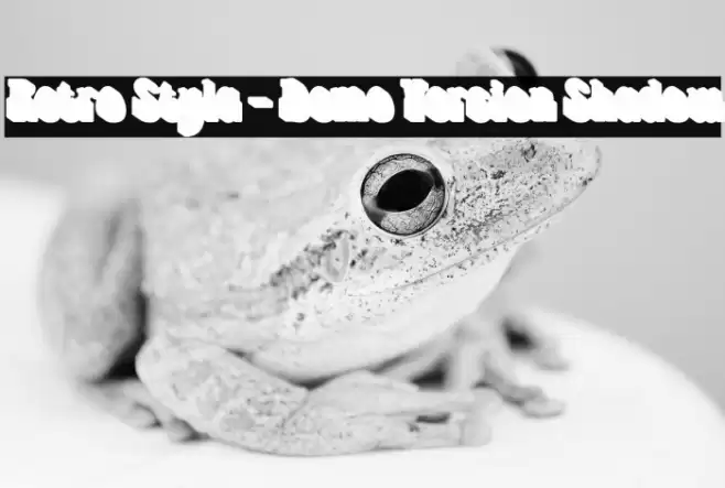 Retro Styla - Demo Version Shadow Font examples