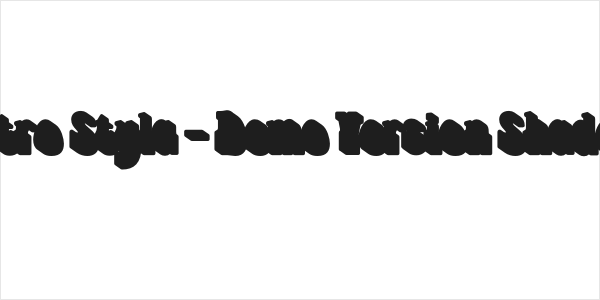 Retro Styla - Demo Version Shadow Logo