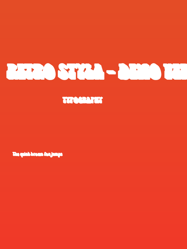 Retro Styla - Demo Version Shadow Poster