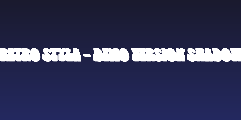 Retro Styla - Demo Version Shadow Social Header