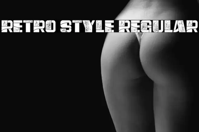Retro Style Regular Font examples