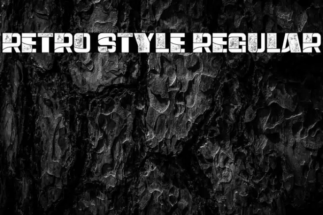 Retro Style Regular Font examples