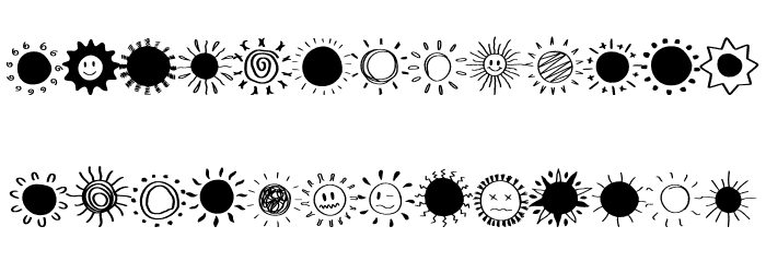 Retro Sun Font LOWERCASE