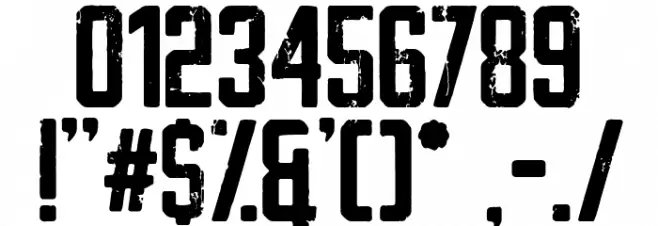 Retro Team Font OTHER CHARS