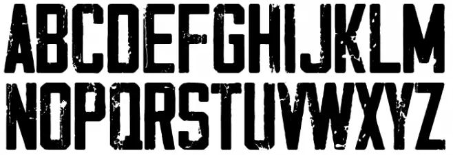 Retro Team Schriftart Groß