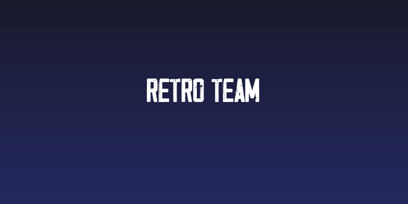 Retro Team Social Header